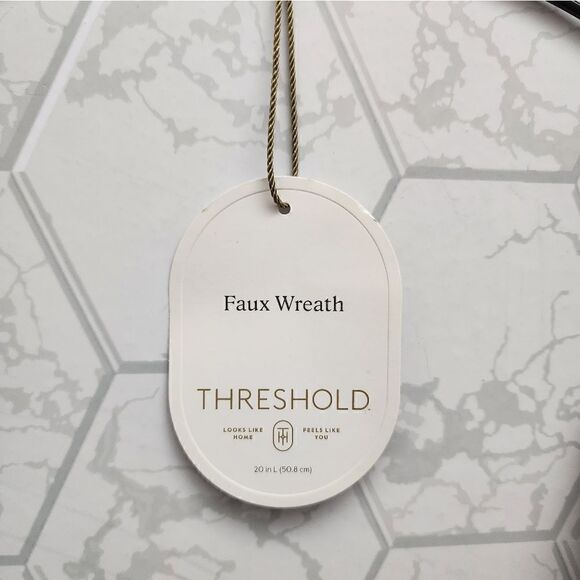 Nwt Halloween leaf and floral wreath "Threshold" - Picture 3 of 5